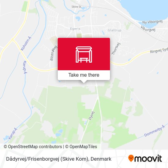Dådyrvej / Frisenborgvej (Skive Kom) map