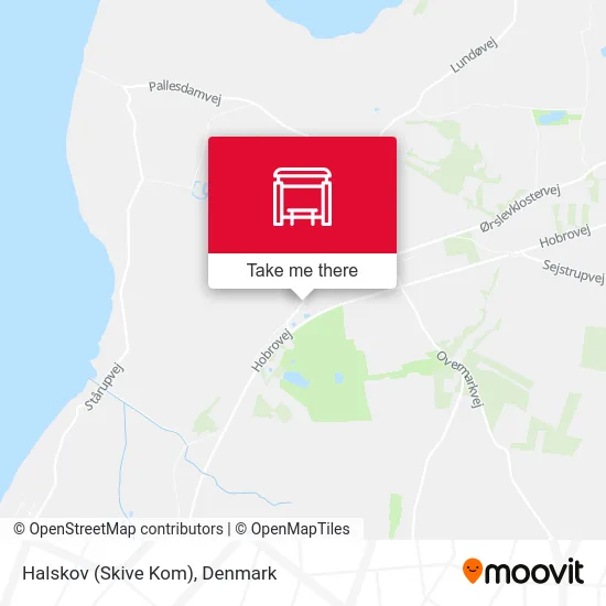 Halskov (Skive Kom) map