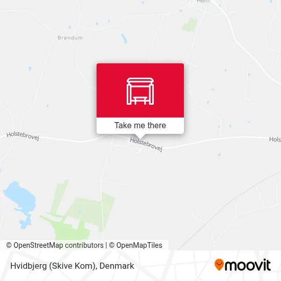 Hvidbjerg (Skive Kom) map