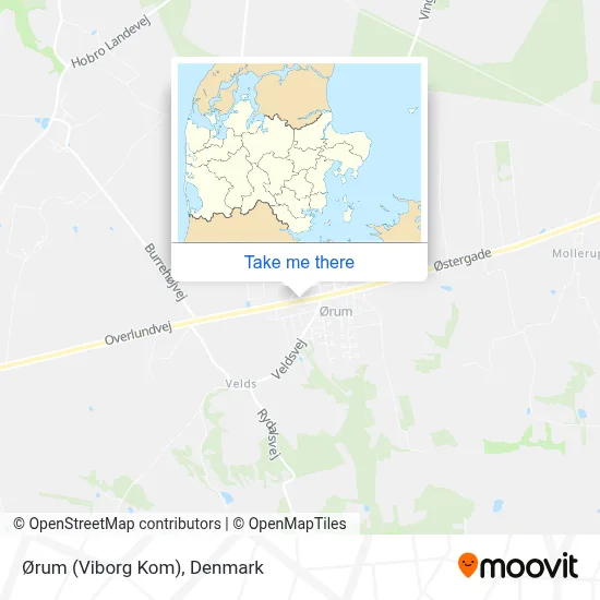 Ørum (Viborg Kom) map