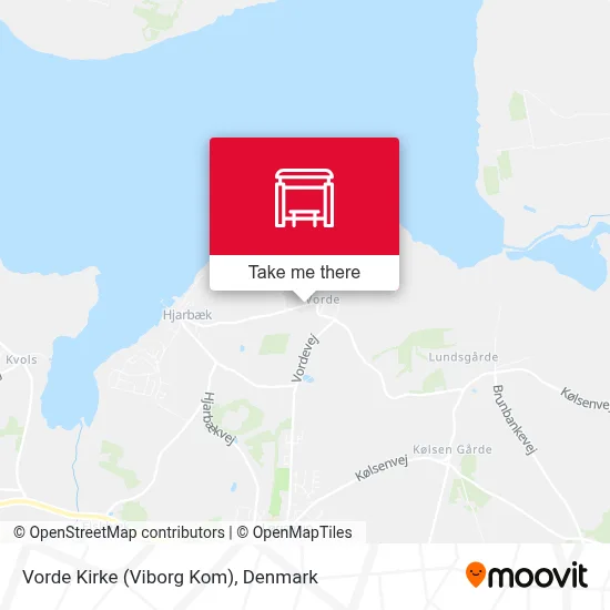 Vorde Kirke (Viborg Kom) map