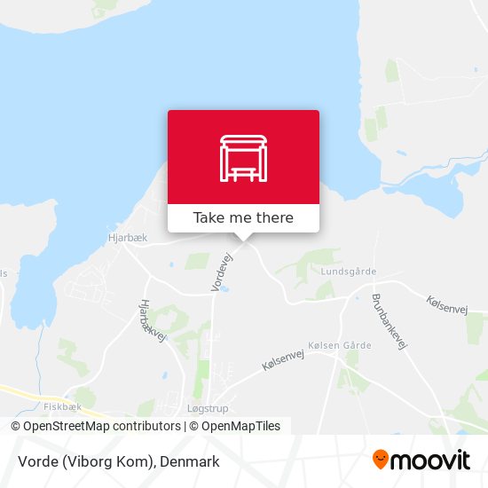 Vorde (Viborg Kom) map
