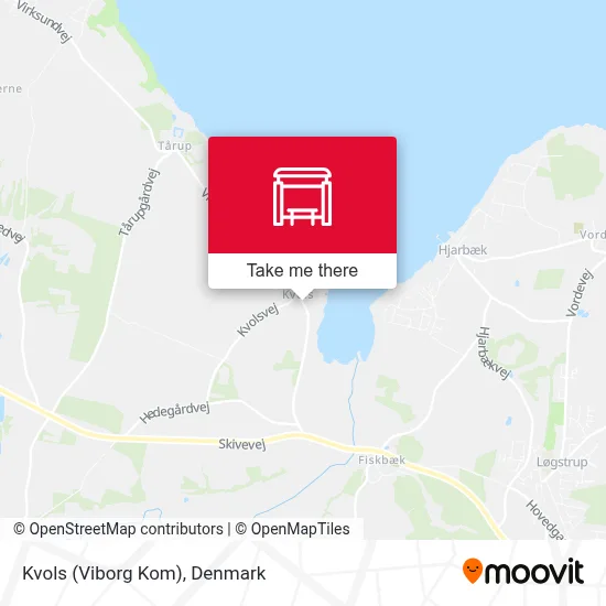 Kvols (Viborg Kom) map