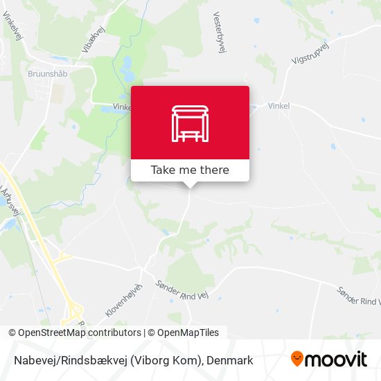 Nabevej / Rindsbækvej (Viborg Kom) map