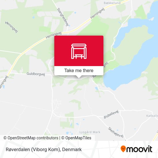 Røverdalen (Viborg Kom) map