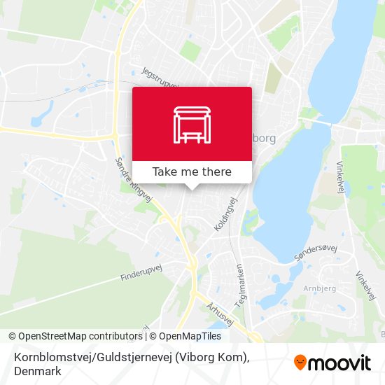 Kornblomstvej / Guldstjernevej (Viborg Kom) map