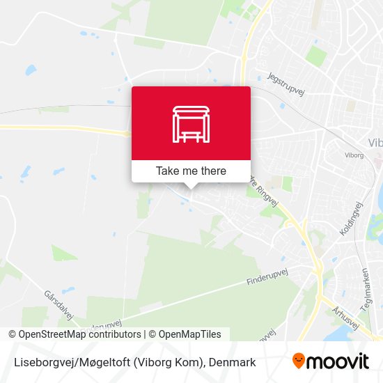 Liseborgvej / Møgeltoft (Viborg Kom) map