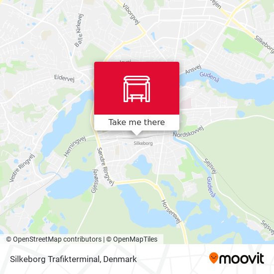 Silkeborg Trafikterminal map