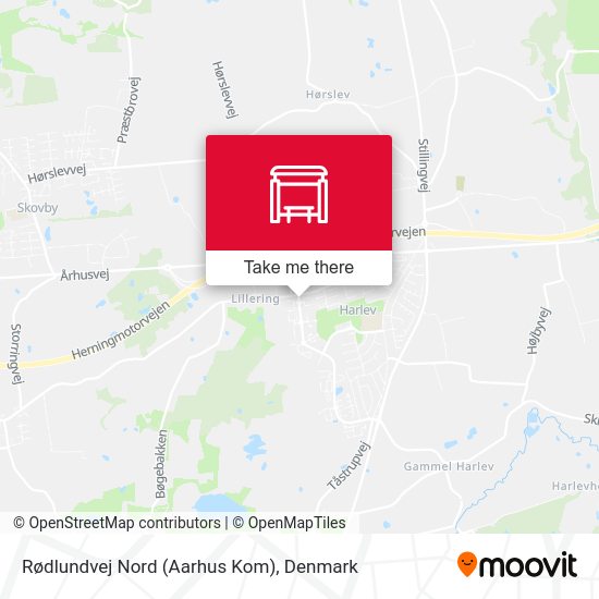 Rødlundvej Nord (Aarhus Kom) map