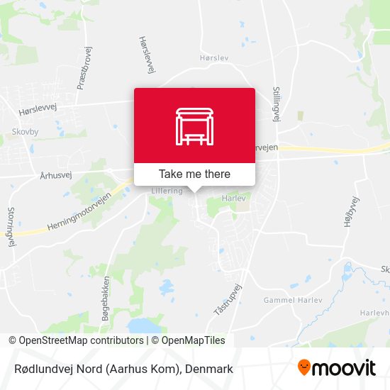 Rødlundvej Nord (Aarhus Kom) map