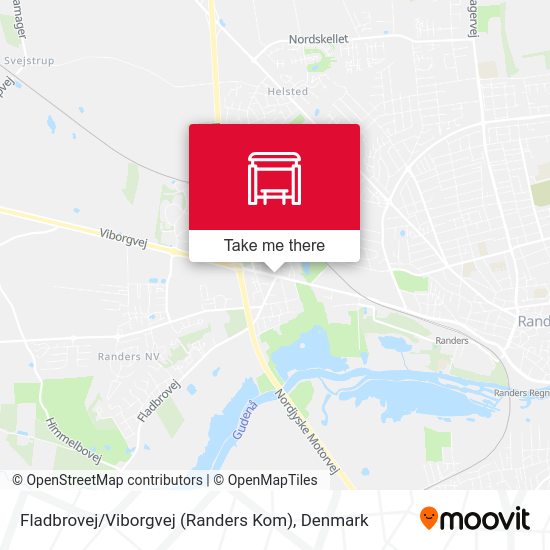 Fladbrovej / Viborgvej (Randers Kom) map