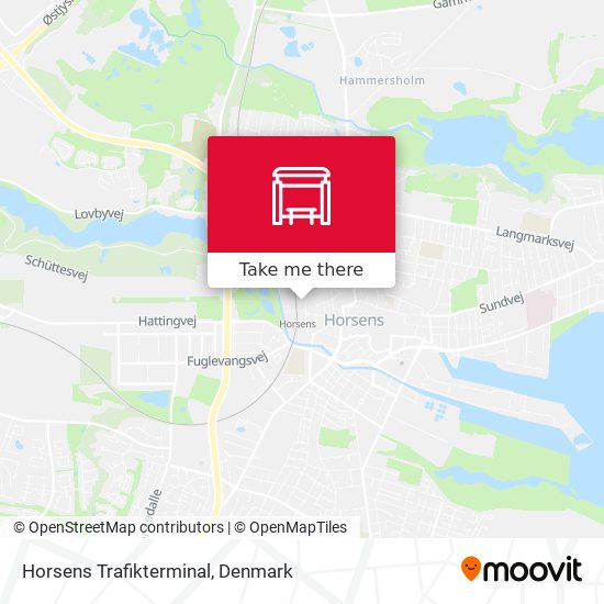 Horsens Trafikterminal map