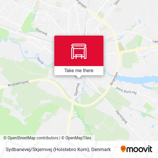 Sydbanevej / Skjernvej (Holstebro Kom) map