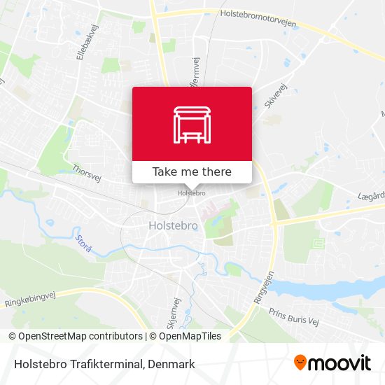 Holstebro Trafikterminal map