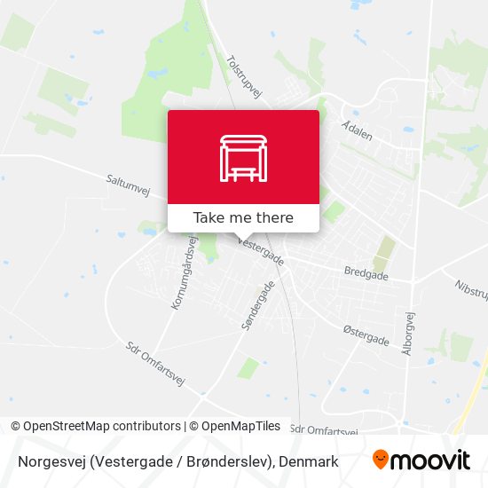 Norgesvej (Vestergade / Brønderslev) map