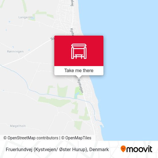 Fruerlundvej (Kystvejen/ Øster Hurup) map