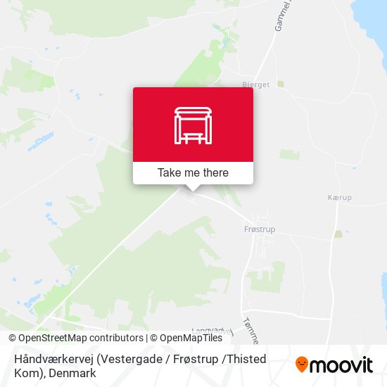 Håndværkervej (Vestergade / Frøstrup /Thisted Kom) map