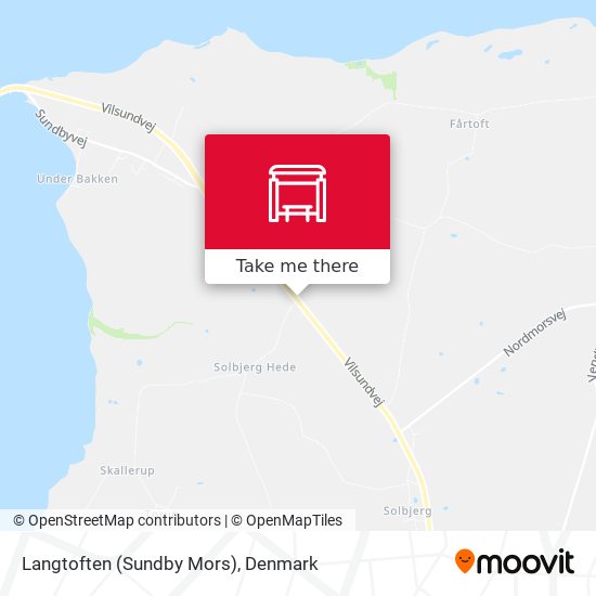 Langtoften (Sundby Mors) map