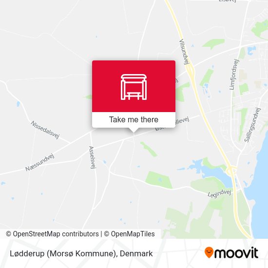 Lødderup (Morsø Kommune) map