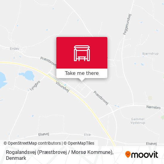 Rogalandsvej (Præstbrovej / Morsø Kommune) map