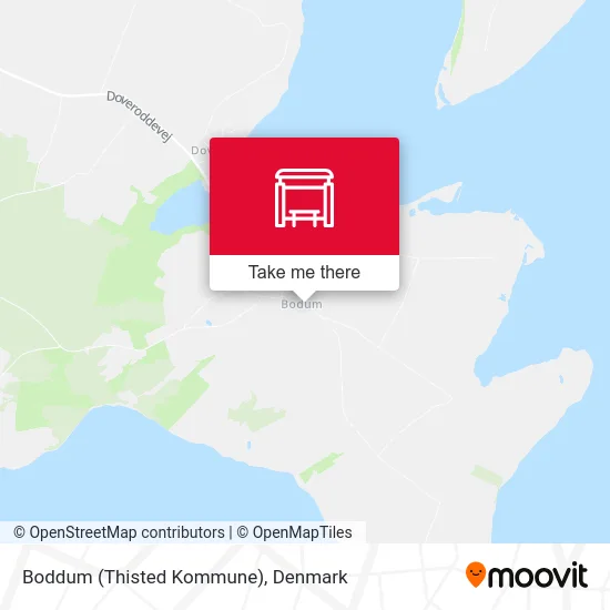 Boddum (Thisted Kommune) map