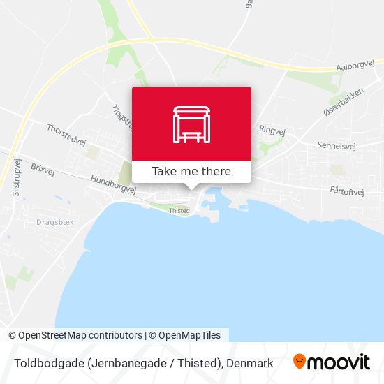 Toldbodgade (Jernbanegade / Thisted) map