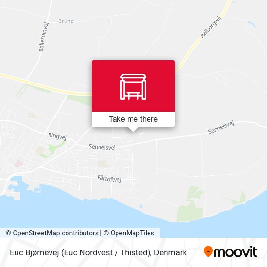 Euc Bjørnevej (Euc Nordvest / Thisted) map