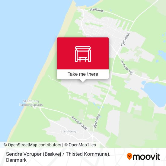 Søndre Vorupør (Bækvej / Thisted Kommune) map