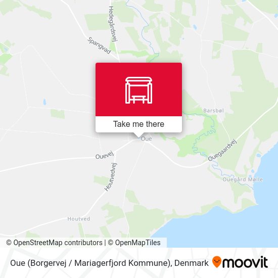 Oue (Borgervej / Mariagerfjord Kommune) map