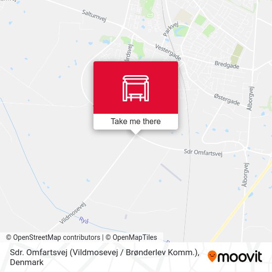 Sdr. Omfartsvej (Vildmosevej / Brønderlev Komm.) map