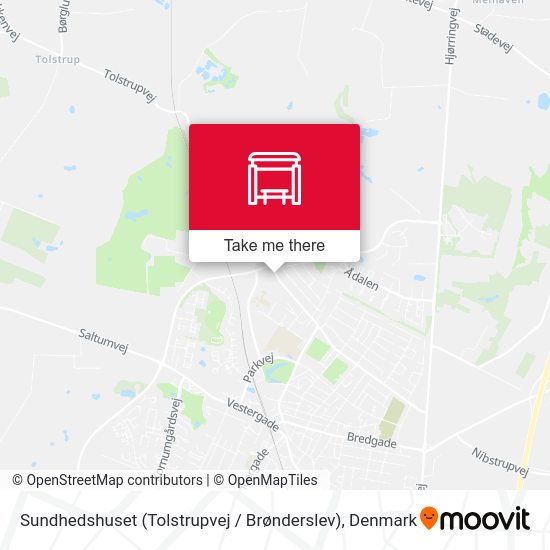 Sundhedshuset (Tolstrupvej / Brønderslev) map