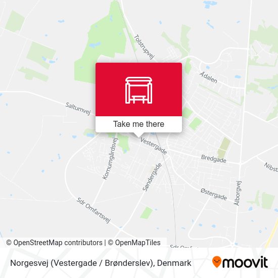 Norgesvej (Vestergade / Brønderslev) map