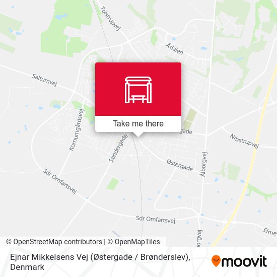 Ejnar Mikkelsens Vej (Østergade / Brønderslev) map