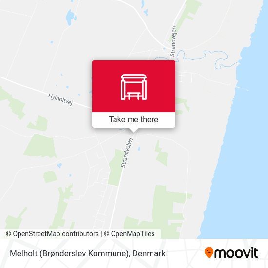 Melholt (Brønderslev Kommune) map