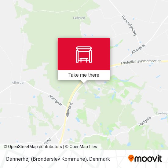 Dannerhøj (Brønderslev Kommune) map