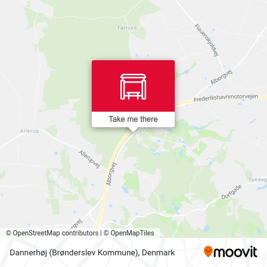 Dannerhøj (Brønderslev Kommune) map