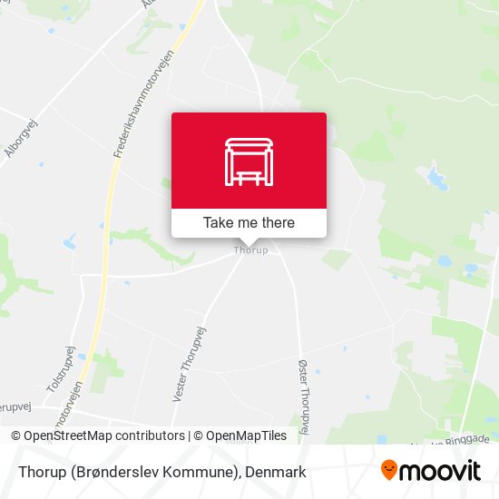 Thorup (Brønderslev Kommune) map
