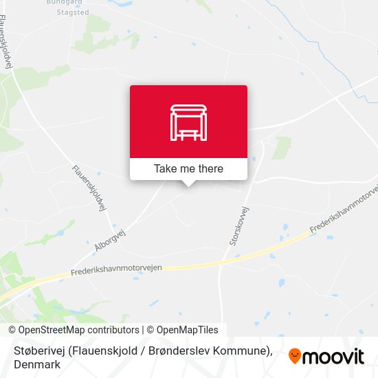 Støberivej (Flauenskjold / Brønderslev Kommune) map