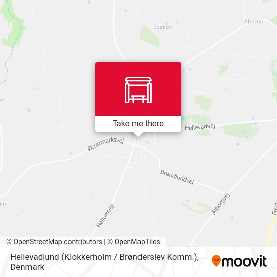 Hellevadlund (Klokkerholm / Brønderslev Komm.) map