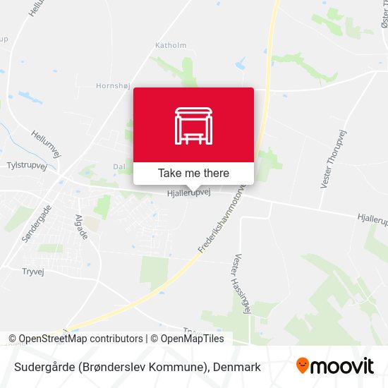 Sudergårde (Brønderslev Kommune) map