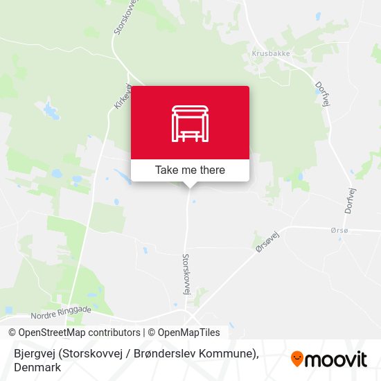 Bjergvej (Storskovvej  / Brønderslev Kommune) map