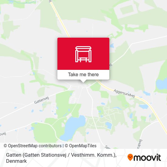 Gatten (Gatten Stationsvej / Vesthimm. Komm.) map
