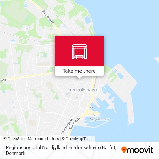 Regionshospital Nordjylland Frederikshavn (Barfr.) map