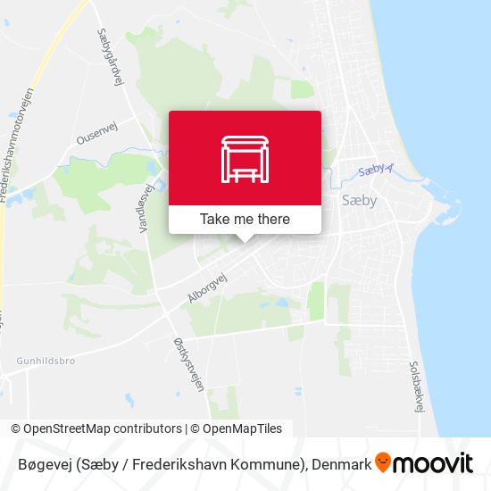Bøgevej (Sæby / Frederikshavn Kommune) map