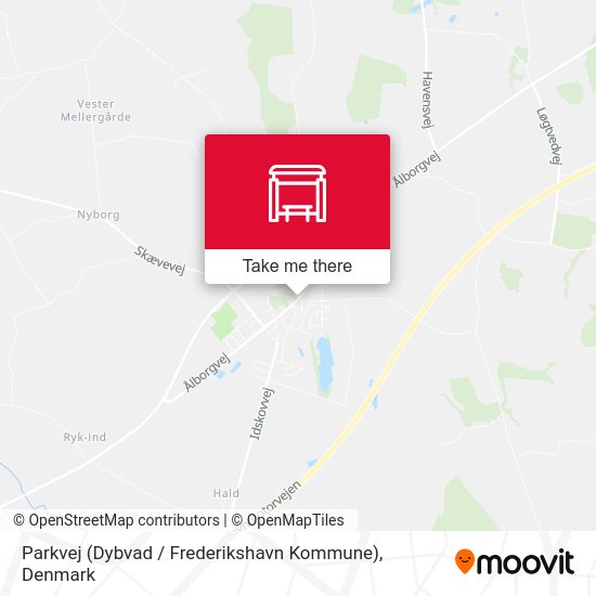 Parkvej (Dybvad / Frederikshavn Kommune) map