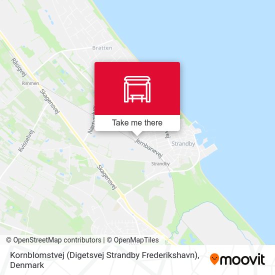 Kornblomstvej (Digetsvej Strandby Frederikshavn) map