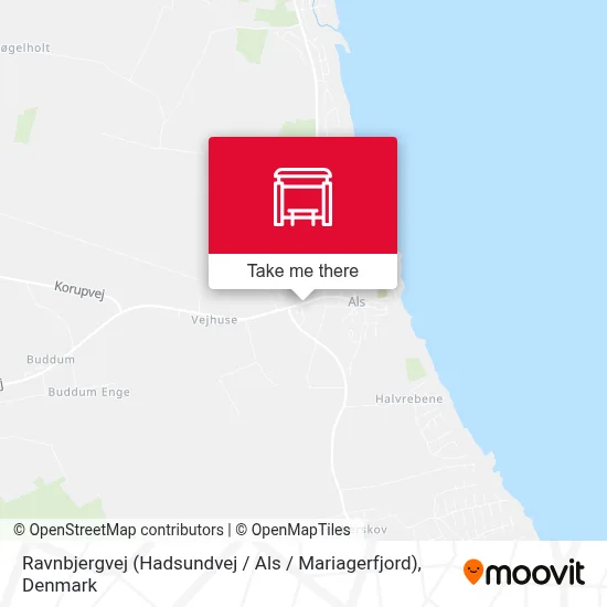 Ravnbjergvej (Hadsundvej / Als / Mariagerfjord) map