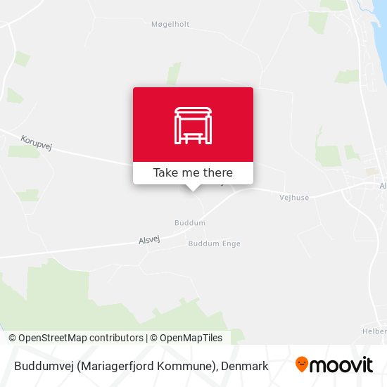Buddumvej (Mariagerfjord Kommune) map