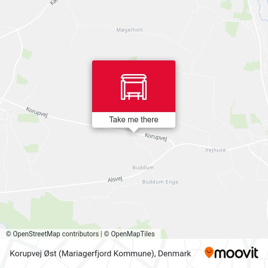 Korupvej Øst (Mariagerfjord Kommune) map
