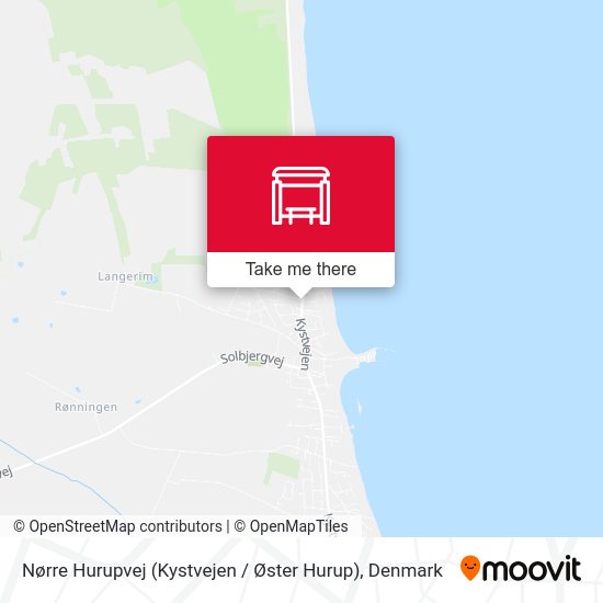 Nørre Hurupvej (Kystvejen / Øster Hurup) map